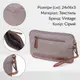 Мужская вместительная барсека из текстиля 21259 Vintage Серая