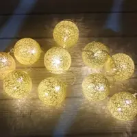 Електрогірлянда LED 10 ламп "Ялинкова куля"  1,5 м від мережі, 220В, 50Гц