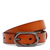 Женский кожаный ремень Borsa Leather CV1ZK-052g-brown