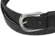 Мужской кожаный ремень под брюки Skipper 1289-35 черный