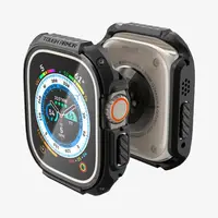 Чохол та скло Spigen для Apple Watch Ultra (49mm) Tough Armor, Black (ACS05457)