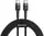 Кабель Baseus Cafule Type-C 3A 1m, Black+Grey (CATKLF-GG1)