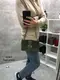 Черный - натуральный замш - каркасный стильный клатч с птицами на магнитах (0298-1)
