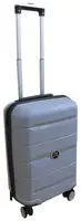 Пластиковый малый чемодан из полипропилена 40L My Polo серый