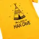 Кулірний ромпер гірчичний з принтом для хлопчиків Man Cave