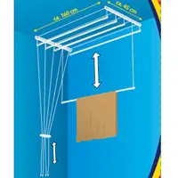 Сушарка для білизни настінно-стельова Casa Si Perfect Dry 5 x 1.6m White (CS42260V05)