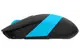 Мышь компьютерная безпроводная A4Tech Fstyler FG10 Black/Blue голубая
