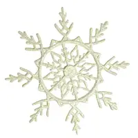 Украшение Снежинка Ажурная 17х17см (уп 10шт) 9255