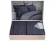Постельное белье Maison D'or New Rails Anthracite Темно Серый Сатин Люкс