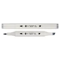 Маркер двосторонній акварельний Santi sketch SM-15 390519 димчасто-сірий