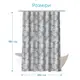 Штора для ванной PALM с кольцами 12 шт 180x180 PEVA