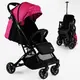 Коляска прогулочная детская "JOY" Fabiana (телескопическая ручка). Pink and black 118440