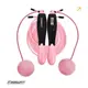 Скакалка для похудения EasyFit TwinRope 2,8 м черный-розовый