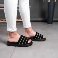 Шльопанці жіночі Fashion Wocky 2837 37 розмір 24 см Чорний