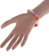 Ремешок UWatch Fashion Rainbow Color Elastic Stretch Replacement Silicone Strap For Xiaomi Band 2 Red