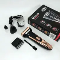Тример універсальний GEMEI GM-598, професійна електробритва, бритва для бороди. Колір: золотий