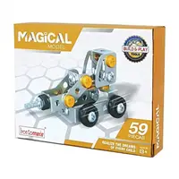 Металлический конструктор "Серия Строители" 816B-3 Build and Play Tools Конструктор Magical "Строительная серия" 816B-375 Буровая 59 дет в кор 14,5х2х11см