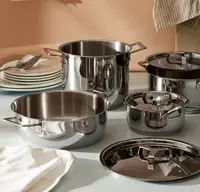Набір посуду Alessi 7 предметів сірий