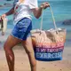 Пляжная сумка Malibu Walking on the beach is my faworite exercise 50х36х15 см (MAL_20J018)