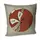 Подушка диванная с бархата Лиса 45x45 см (45BP_TFL094)