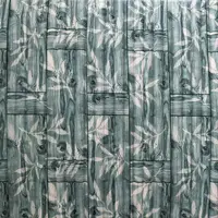 Самоклеюча декоративна 3D панель бамбукова кладка сіра 700x700x8.5мм 055 SW-00000092