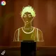 3D ночник "Ойкава Тоору 2 " (УВЕЛИЧЕННОЕ ИЗОБРАЖЕНИЕ)+ пульт ДУ+сетевой адаптер+батарейки (3ААА) 3DTOYSLAMP
