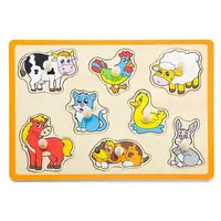 Деревянная рамка-вкладыш Viga Toys Домашние животные (50017)