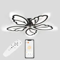 Потолочная LED люстра, светильник светодиодный черный Sunlight  L77045/5