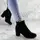 Женские ботильоны на каблуке Fashion Icarian 1402 38 размер 24 см Черный