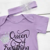 Боді з коротким рукавом та пов'язка Violet Queen