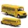 Модель автомобиля School bus 1:64 металлическая инерционная машинка школьный автобус игрушка жёлтая в коробке