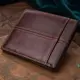 Горизонтальный стильный кошелек из натуральной кожи Vintage 22888 Коричневый