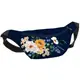 Сумка на пояс бананка Bumbag Цветочный букет на темно-синем фоне 27x16 см (BB_21M018_TSI)