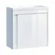 063050W SMALL Тумба 50 з умивальником, білий глянець (1 сорт)