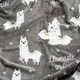 Плед Ardesto Flannel Ламы ART0114PB 160х200 см серый