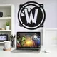 Настенная эмблема из дерева «World of Warcraft»