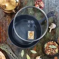 Сковорода универсальная с крышкой SNT Т203С3Ук 26х6 см черная