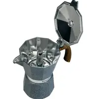 Гейзерна кавоварка Magio MG-1011 300 мл 6 чашок сіра