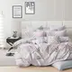 Постельное белье семейное Dushka Home Поликотон 21100 160х215х2 см голубое