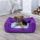 Лежанка для кота и собаки Комфорт фиолетовая с голубым XL - 120 x 80