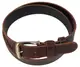 Мужской ремень из натуральной кожи Skipper коричневый 3,8 см