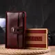 Красивый кошелек из натуральной зернистой кожи CANPELLINI 21636 Бордовый