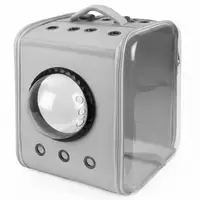 Рюкзак - переноска для кошек и собак 39х30х34 CosmoPet CP-28 Gray