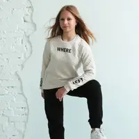 Подростковый свитшот для девочки подростка "Sensitive" Gbi Teens Бежевый р.164 (13758)