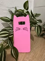 Силіконовий чохол для Samsung Galaxy S8 - 3D Cat (Кіт з вусами), Рожевий