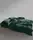Постельное белье вареный хлопок Limasso Standart Dark Green однотонное Турция Семейный