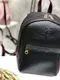 Черный с красным – стильный, молодежный и миниатюрный рюкзак Lady Bags на молнии, с подкладкой (2007)
