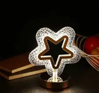 Настільна лампа Crystal Diamond зірка • Настільний LED нічник Crystal Diamond у формі зірки з 3 режимами світла
