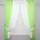 Кухонные шторы (265х170см), на карниз 1-1,5м. Цвет салатовый с белым. Код 017к 50-037