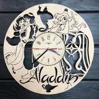 Детские настенные часы из дерева «Aladdin»